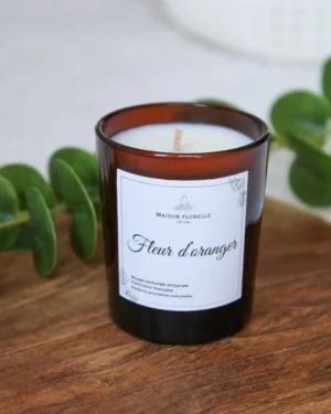 mini bougie en pot fleur d'oranger
